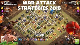 TH12 TH11 War attack Strategy | PK vs Renegade Titans