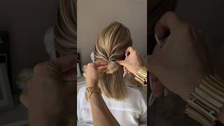 Пучок на густые волосы чуть ниже плеч) #hairstyle #hairtutorial #hair #пучок #beauty #ulyananik