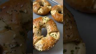 ترند الخبز والجبن🥯 Cheese Bagels Trend #ترند #shorts