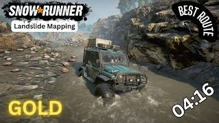 SnowRunner | Landslide Mapping | Best Route | GOLD