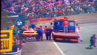 BELGIAN GP 1987 during the break after the accident (Rare) RAI