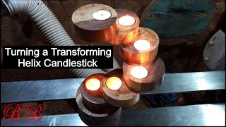 Woodturning A Transforming Helix Candlestick