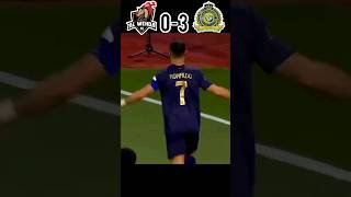 Al Wehda vs Al Nassr 1-3 SPL 2023/24 Ronaldo goal 🔥🐐#shorts #youtube