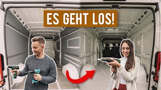 Der Ausbau beginnt! Die ersten Schritte im VAN∙ Entkernen & Rost ∙ DIY Campervan Selbstausbau #01