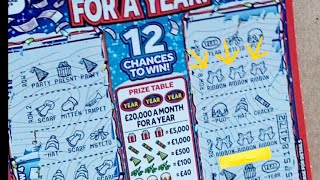 £20,000 A Month For a Year and Cashword Scratch Card National Lottery uk