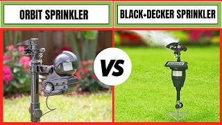 Orbit vs BLACK DECKER Motion Activated Sprinkler to Repel Animals & Pests In Yard