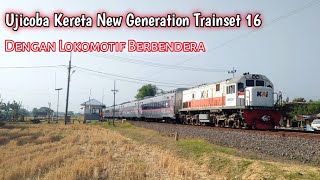 KLB PAKAI LOKO BENDERA | Momen Ujicoba Kereta New Generation Trainset 16 Menggunakan Lok Bendera!!