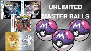 How to Get UNLIMITED MASTER BALLS in Pokemon Platinum