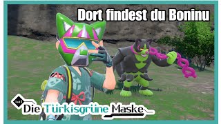 Dort findest du das legendary Pokemon Boninu / Pokémon Karmesin & Purpur DLC Die türkisgrüne Maske