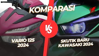 Komparasi‼️kawasaki rilis skutik baru 125cc & siap gulingkan honda vario 125cc🔥