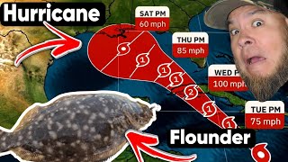 ** Crazy Weather ** Hurricane Cold Front Flounder Run Bull Reds