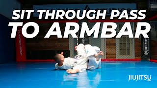 Sit Through Pass to Armbar