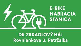 Nabíjacia stanica na elektrobicykle v Petržalke