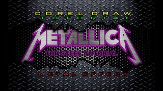 tutorial corel draw metal effect