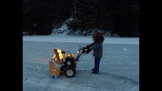 Snowblower Skating, Wabigoon Lake, November 2021.