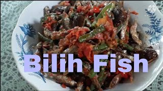 Resep ikan bilih goreng balado patai dan kacang panjang ll bilih fish, patai and beans