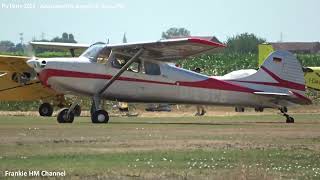 Cessna 170B (D-ESCB) landing at Fly Party 2022