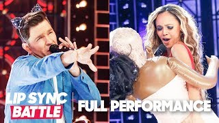 Andy Grammer’s “Dangerous Woman” vs. Vanessa Morgan’s “Let Me Love You” | Lip Sync Battle