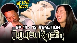 F IS FOR FRIENDS 🎶 | Girlfriend Reacts To *Jujutsu Kaisen* Ep 14 & 15 REACTION