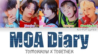 TXT (투모로우바이투게더) - MOA Diary (교환일기 [두밧두 와리와리]) Colour Coded Lyrics (Han/Rom/Eng)