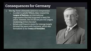 Consequences of WWI