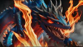 A Dancing Dragon Breathing Blue Fire AI Short | Mesmerizing Visuals and AI Unleashed!