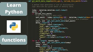 Python programming for beginners: Python functions