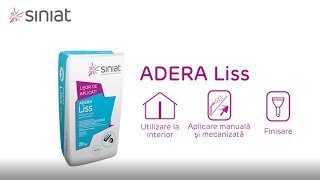 Adera Liss | Glet de finisare pentru interior