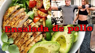 Cómo hacer una ensalada saludable de pollo nutritiva y deliciosa