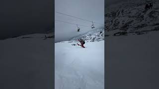 Tunnel ski jump 👀 #snowboarding #skier #wintersport #ski #extremesport #skiing #snowboard #loveski