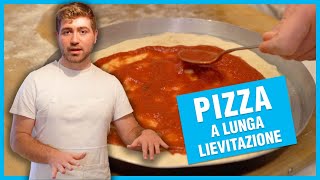 Pizza a lunga lievitazione 24/48 ore in frigo con mozzarella fatta in casa