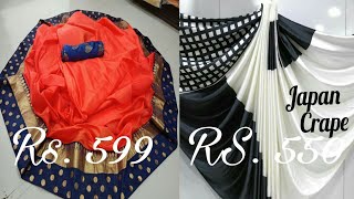 Affordable and Low Price Designer Sarees collection with price | Sana silk heavy jekard sarees