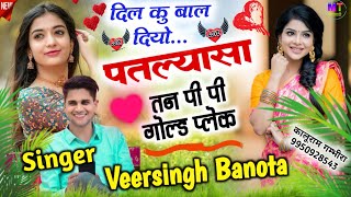 दिल कु बाल दियो पतल्यासा तन पी पी गोल्ड प्लेक // Singer Veersingh Banota // Treding Song 2024