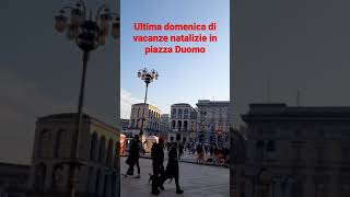 ultima domenica delle vacanze natalizie a Milano #shorts