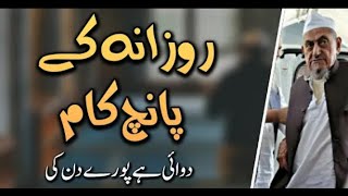 Rozana ke 5 kaam || Maualna Ibrahim dewla sahab|| Islam ke Daai