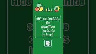 Hide and Unhide the Sensitive Contents  ✅ in #Excel #shorts #exceltricks #msexcel
