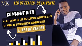 (PARTIE3) LES 07 ETAPES  DE VENTE /4 la Reformulation des Objections   5 L'etape de la Négociation