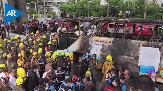 Al menos 23 muertos al incendiarse un autobús escolar en Tailandia