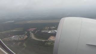 Qatar Airways Flight 845 departing KUL for Doha, aboard A7-BAF B77W from runway 32L.