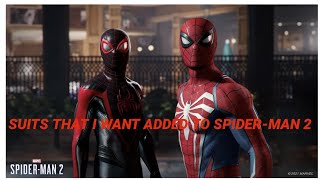 Suits that should be added to "SPIDER-MAN 2" 2023 #marvel #gaming #playstation #spiderman #comics