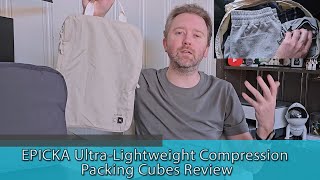 EPICKA Ultra Lightweight Compression Packing Cubes Review | Best Travel Packing Cubes for 2024!