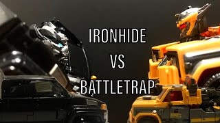 Ironhide vs Battletrap | Transformers Stop Motion Fight