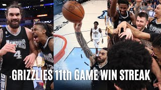 Grizzlies 11 game WIN STREAK! Game Winner by Steve Adams vs Cavs!🔥