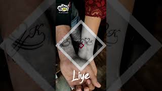 Infinity couple with A  K alphabet tattoo || Rudra Tattoo Studio ||