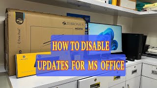 How to disable update for MS Office