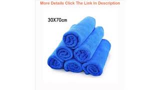 Slide 6 Pcs For Sale 30*70cm Soft Microfiber Cleaning Towel Car Auto Wash Dry Clean Polish Cloth Wh