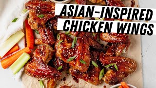 Asian-Inspired Chicken Wings (Homemade Asian Zing Sauce)