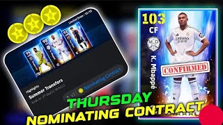 Upcoming Thursday New Nominating Contract In eFootball 2024 | Player Transfer Nominating Contract