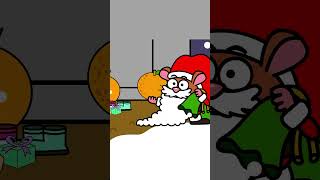 Santa Mouse - Christmas Animal Song - Hooray Kids Songs #shorts #hooray #christmasmusic