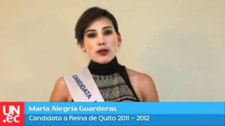 Alegría Guarderas, candidata a reina de Quito 2011